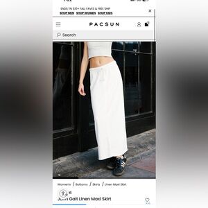 John galt white linen skirt size small brand new with tags